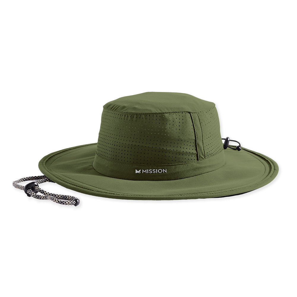 Cooling Boonie Hat Wide Brim Hats MISSION One Size Bronze Green 