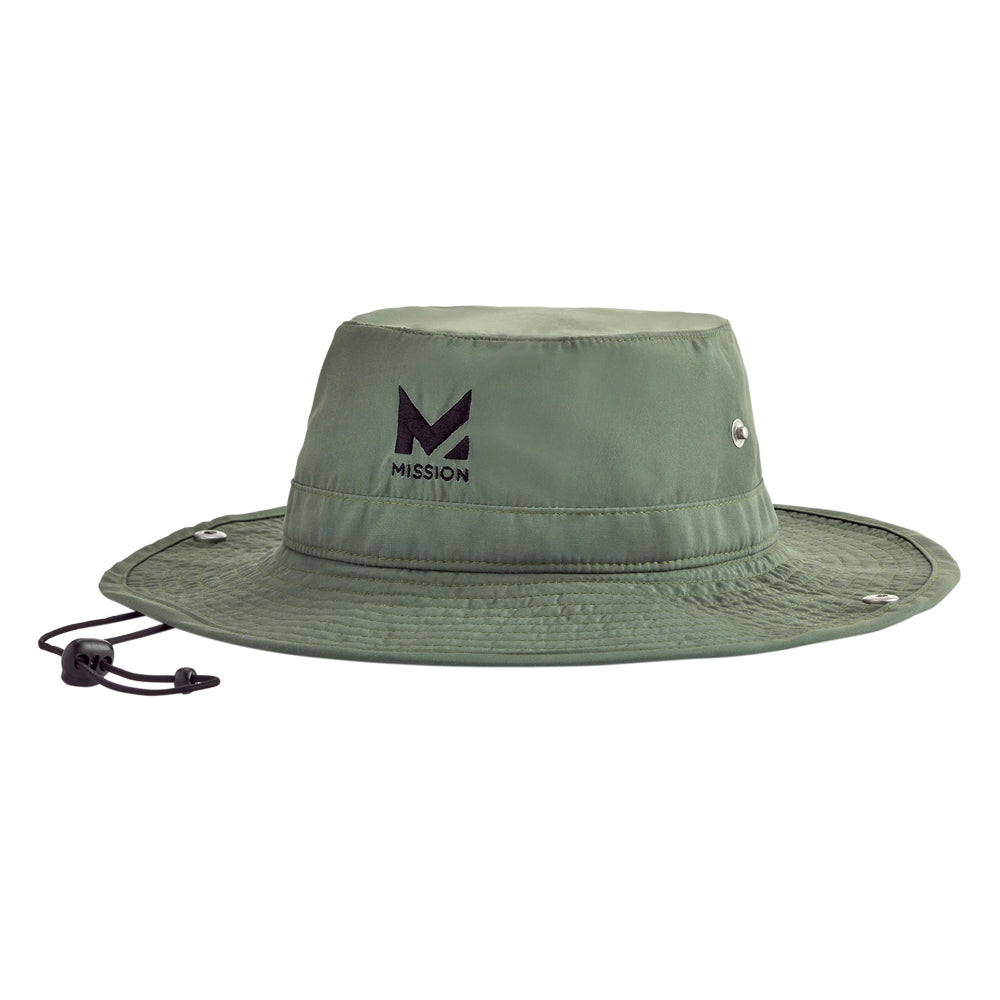 Cooling Boonie Hat Wide Brim Hats MISSION One Size Bronze Green