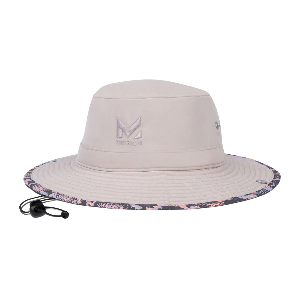 Cooling Bucket Hat Wide Brim Hats MISSION Reptilia Punch One Size