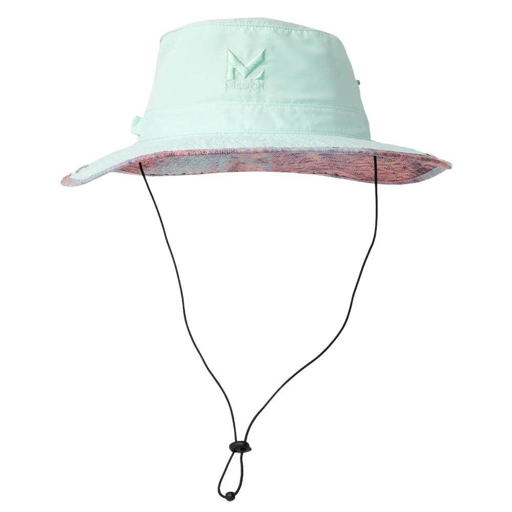 Cooling Bucket Hat Wide Brim Hats MISSION Honeydew Prism One Size