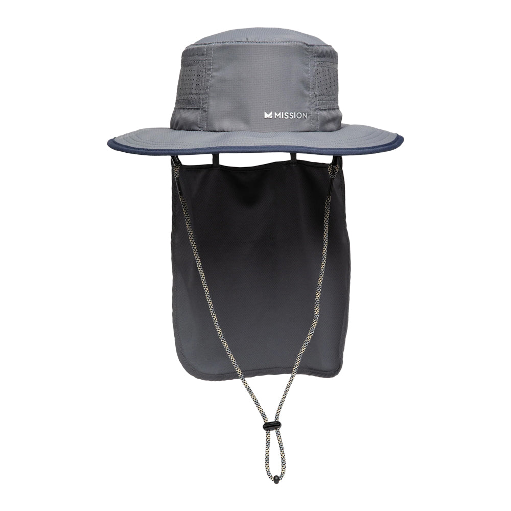 Cooling Day Venture Hat Wide Brim Hats MISSION Iron Gate