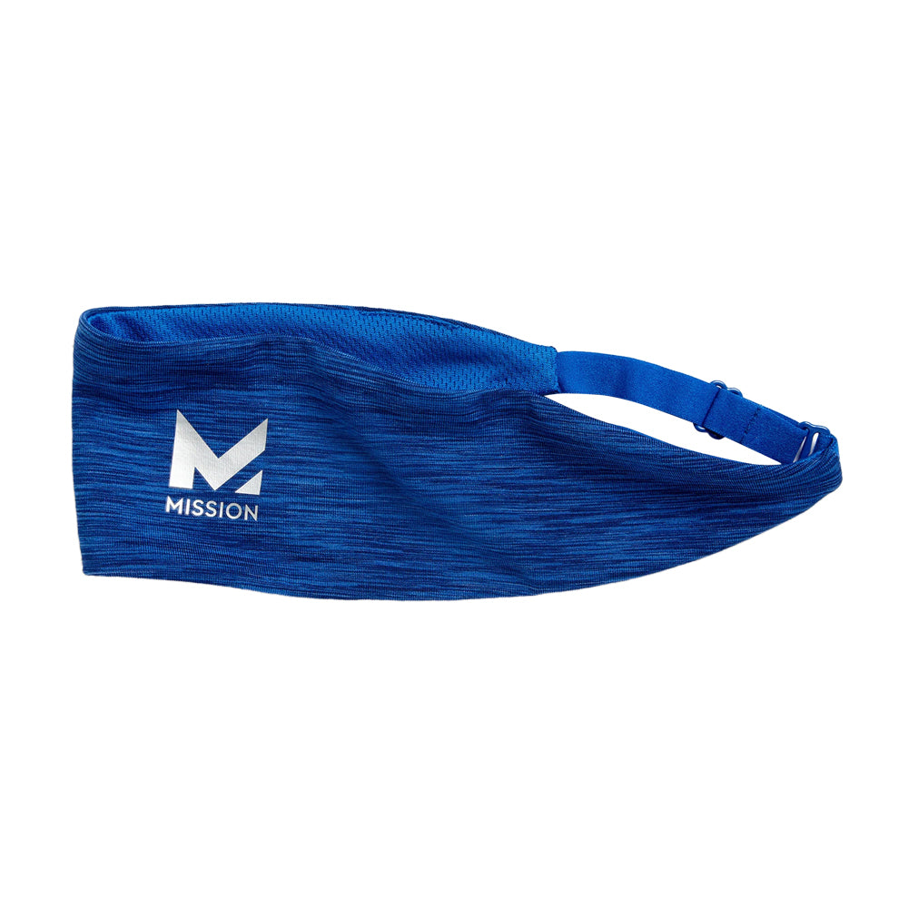 Cooling Lockdown Headband Headbands MISSION One Size Royal Blue Space Dye