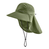 Cooling Sun Defender Hat Wide Brim Hats MISSION Bronze Green One Size