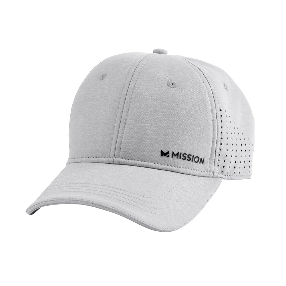 Cooling Vented Performance Hat Caps MISSION One Size Alloy Heather Gray