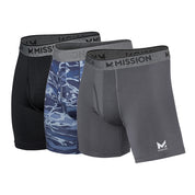 Performance Mesh Boxer Brief (3pack) Boxer Briefs MISSION Black / Matrix Camo / Gray S