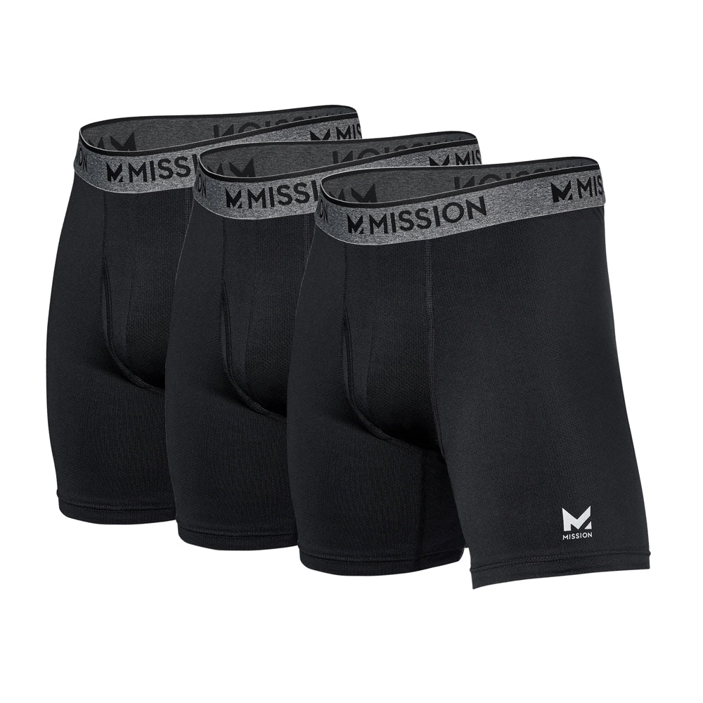 Performance Mesh Boxer Brief (3pack) Boxer Briefs MISSION Black / Black / Black S