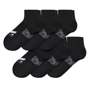 Pinnacle Dry Comfort Quarter Sock 6-Pack Socks MISSION M (US 6-8) Black