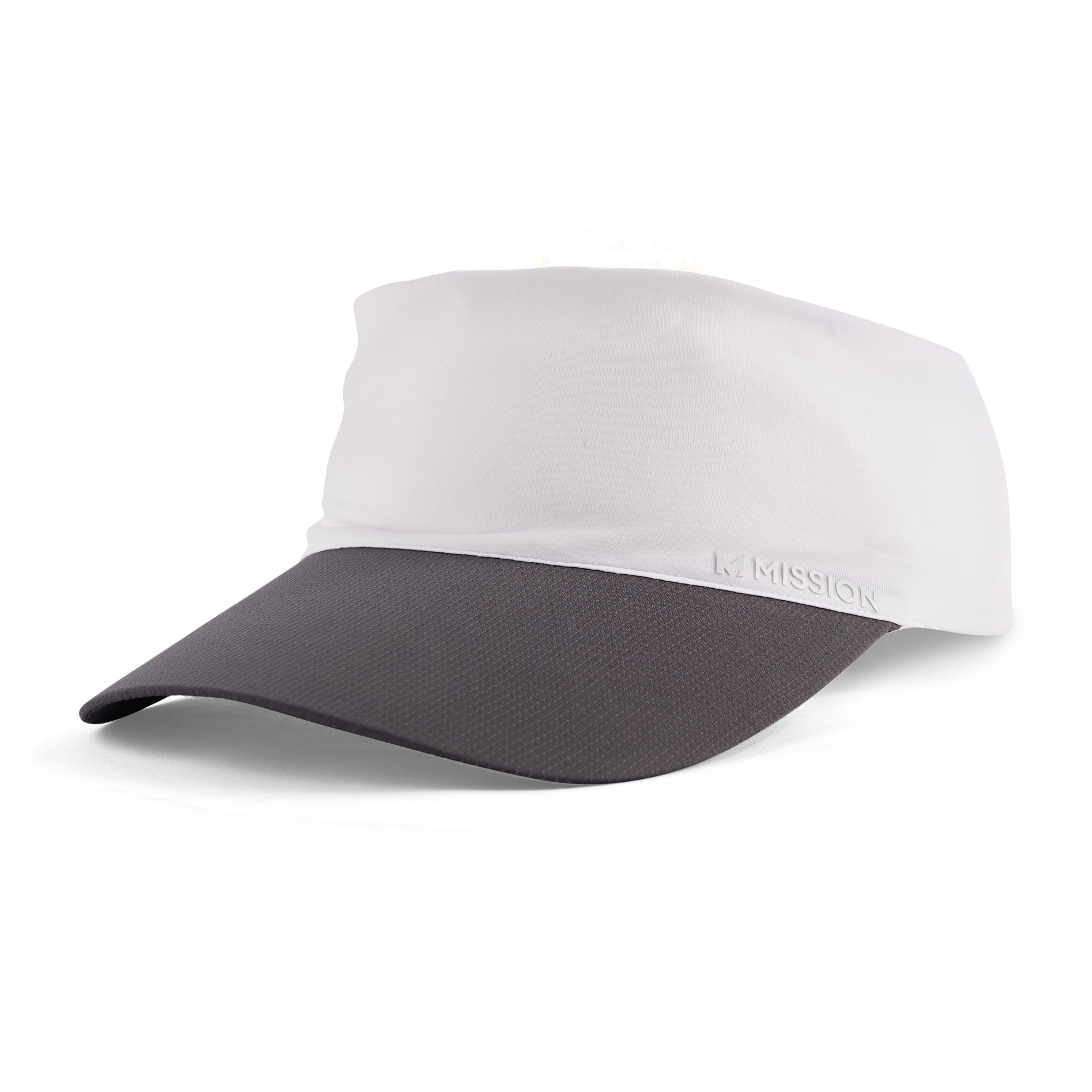 Cooling Visor Caps MISSION One Size White and Charcoal 